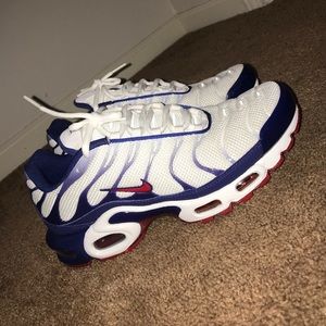Nike Air Max Plus White Red Blue